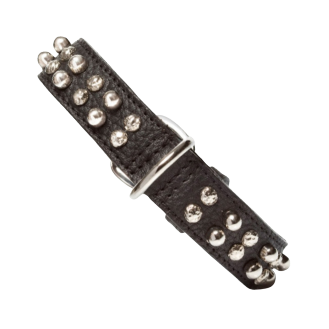 Malucchi Luxus Hundehalsband BULLET – Rock-Chic & Ikonisches Design für mittel große Hunde