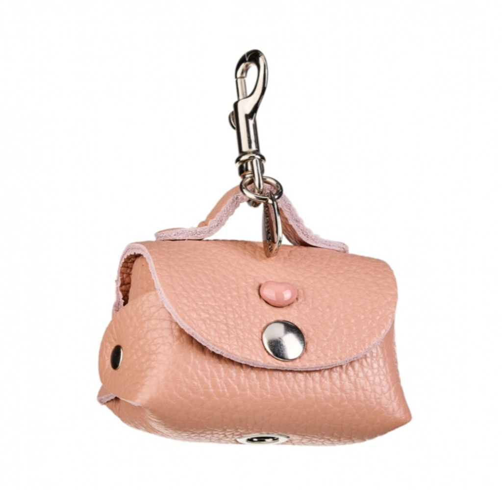 CrazyDogPaul Premium Leder-Kotbeutelspender Le Bebe ROSA - Hundeliebe pur (Kopie)