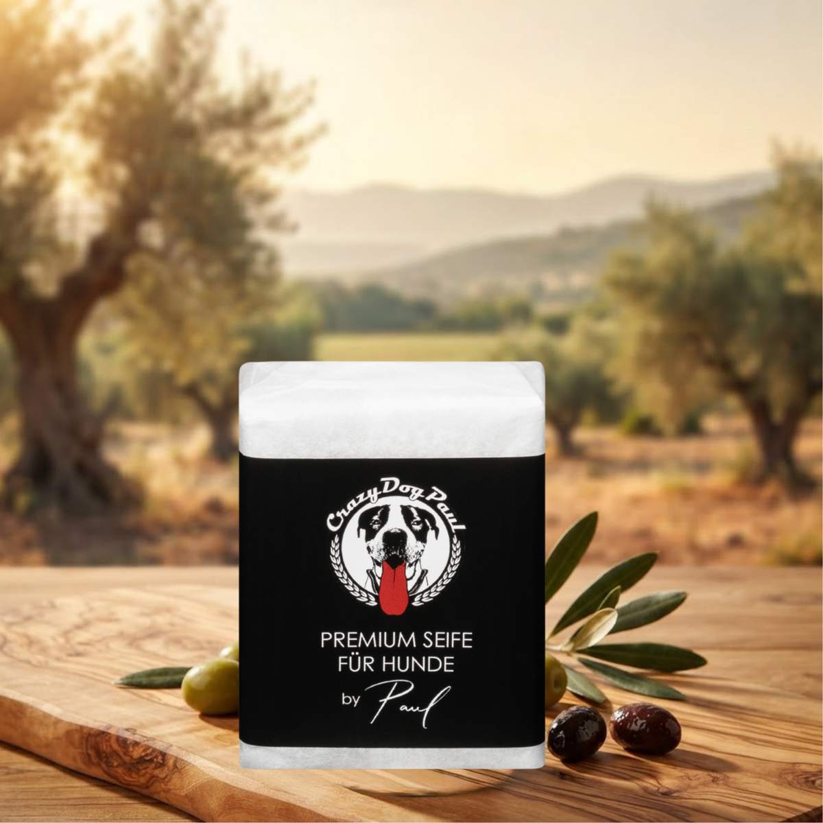 Crazydogpaul Premium Hundeseife gegen Juckreiz & Zecken – 100% Natürlich (100g)