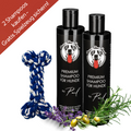 Vorratspack: 2x Premium Hundeshampoo für glänzendes Fell + Gratis Spielzeug