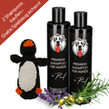 Welpen-Pflegeset: 2x Mildes Shampoo + Gratis Spielzeug