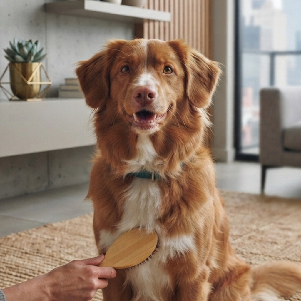 MEIN HUND HASST BÜRSTEN & KÄMMEN? Meist ist die Ursache schmerzhaftes Ziepen und Filz. Die meisten verwenden hier Conditioner die das Fell geschmeidiger und leichter kämmbar machen sollen. Hier findest du Infos wie es andes geht: