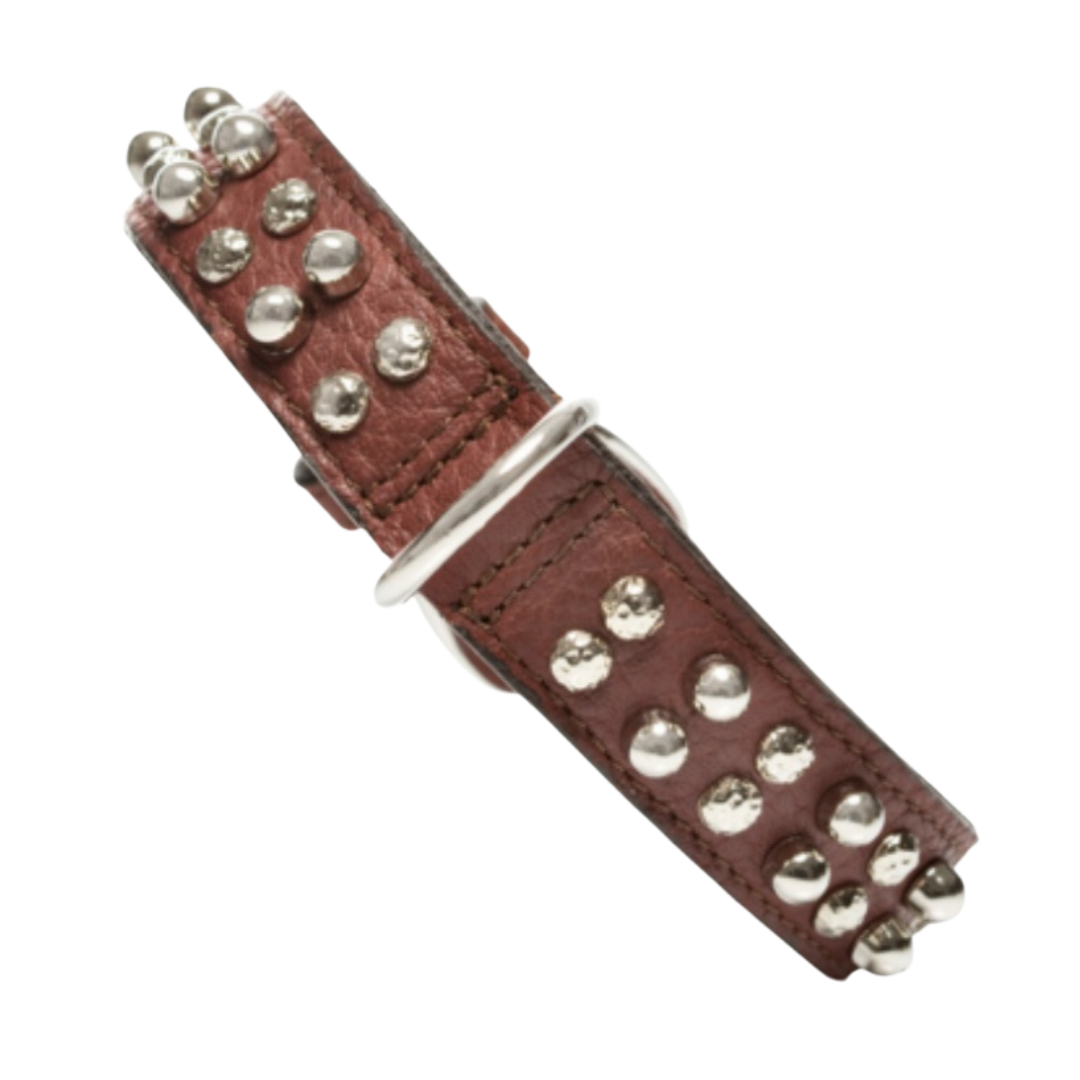 Malucchi Luxus Hundehalsband BULLET – Rock-Chic & Ikonisches Design für mittel große Hunde