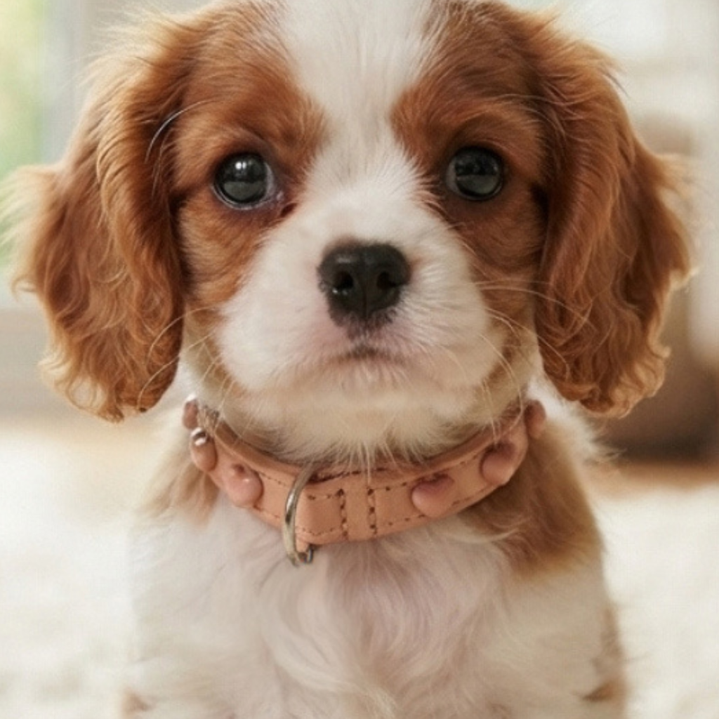 Malucchi Luxus Hundehalsband LE BEBÉ – Rosa - Exklusives Lederhalsband für kleine Hunde (Kopie)