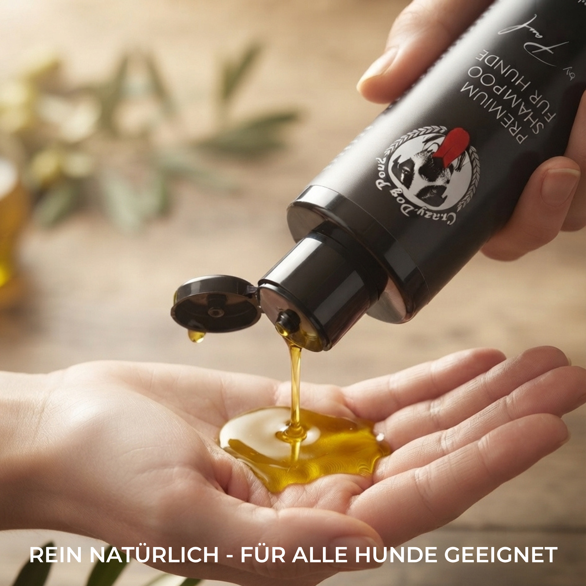 Fell stumpf & riecht unangenehm? Das links abgebildete Produkt neutralisiert Gerüche effektiv, nährt die Haarstruktur von der Wurzel an und bringt seidigen Glanz zurück. (183 Zeichen)