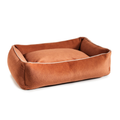 Design-Hundebett - BUFFALO Farbe TERRACOTTA VELVET