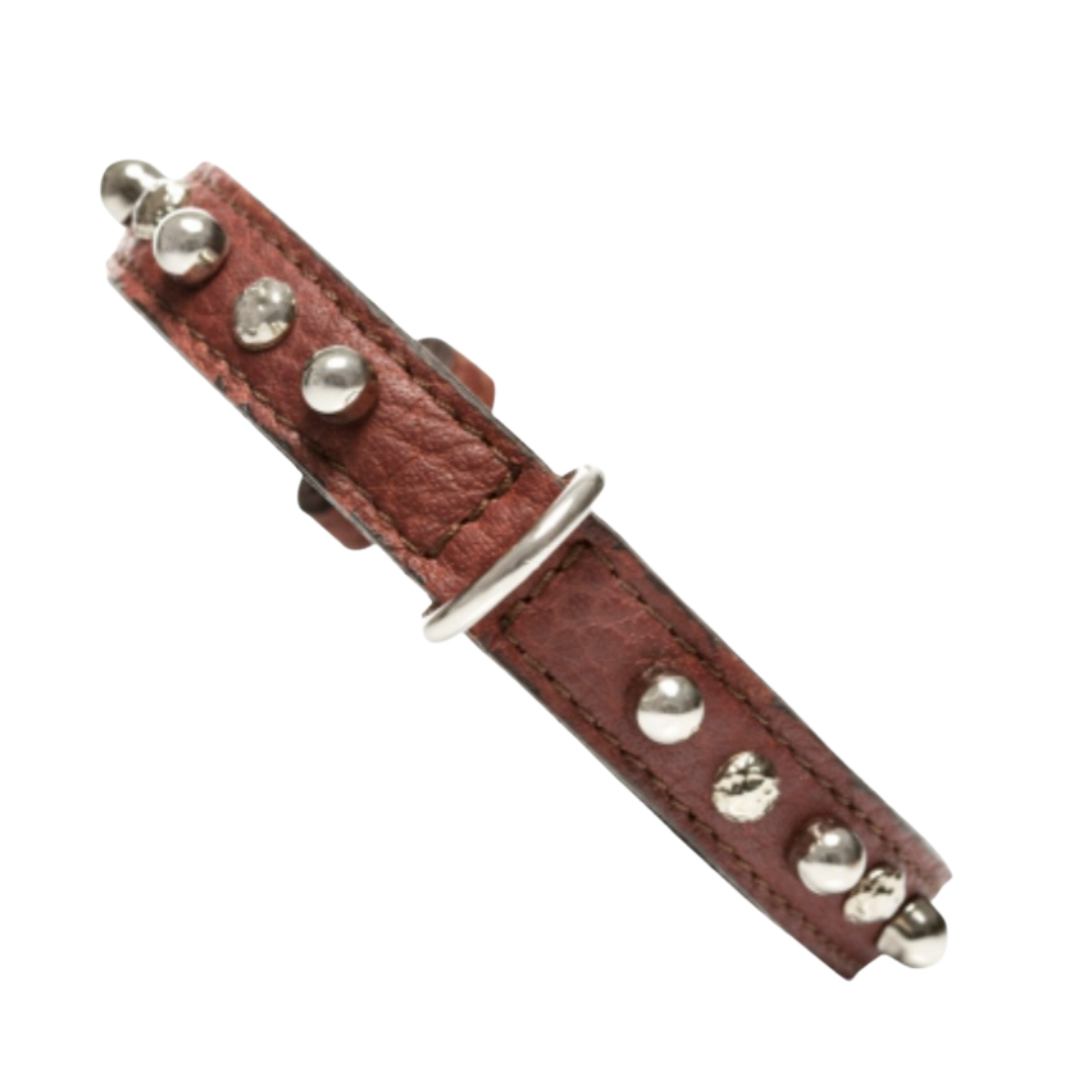 Malucchi Luxus Hundehalsband BULLET – Rock-Chic & Ikonisches Design für kleine Hunde