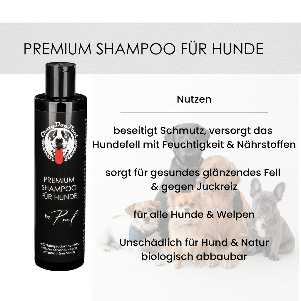 Sensitiv Hundeshampoo gegen Geruch und Juckreiz, Natürliche Fellpflege, ohne Chemie, vegan