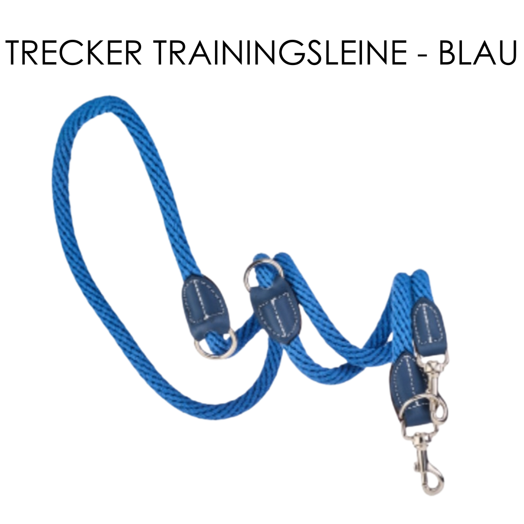 Malucchi Luxus Trainingsleine TREKKER aus Leder & Tau