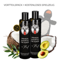 Welpen-Pflegeset: 2x Mildes Shampoo + Gratis Spielzeug