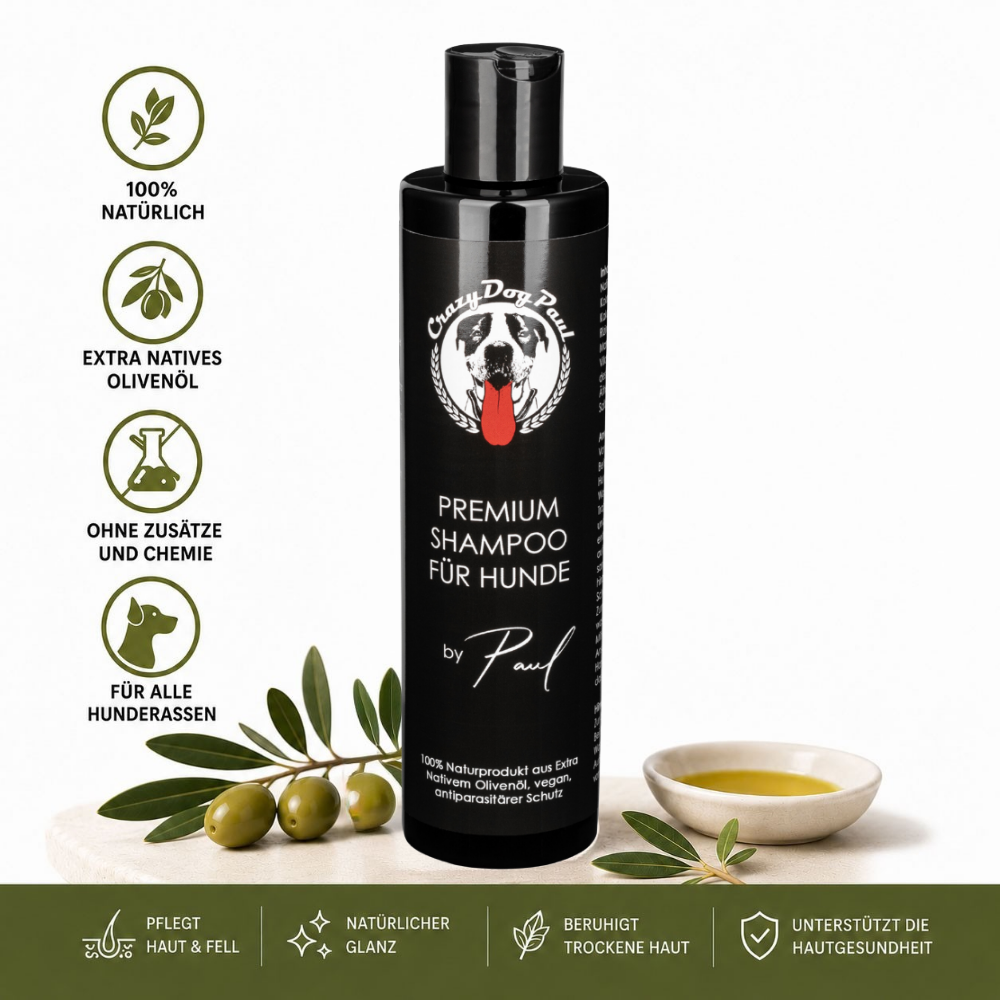 Sensitiv Hundeshampoo gegen Geruch und Juckreiz, Natürliche Fellpflege, ohne Chemie, vegan 250 ml