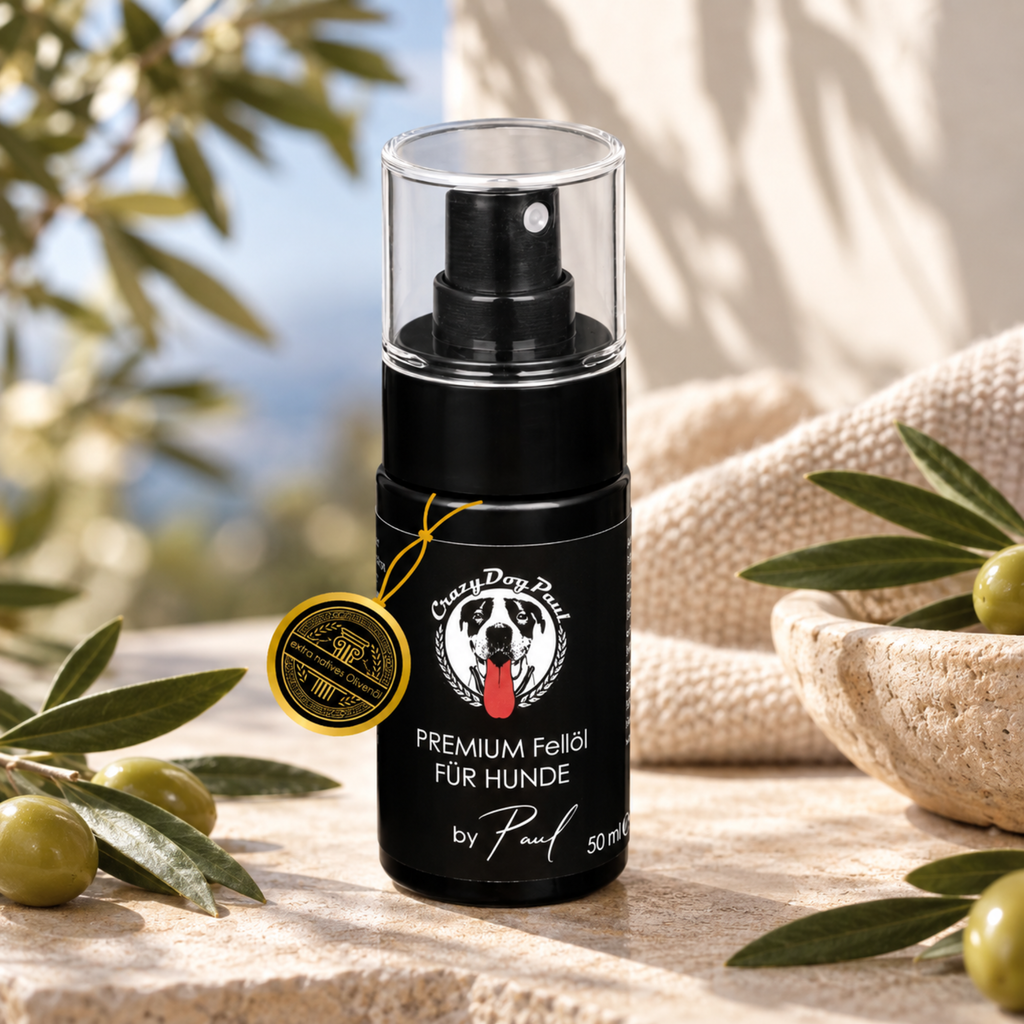 Crazydogpaul Premium Περιποίηση τριχώματος σκύλου – Φυσικό προστατευτικό σπρέι κατά των τσιμπουριών & παρασίτων (50ml)