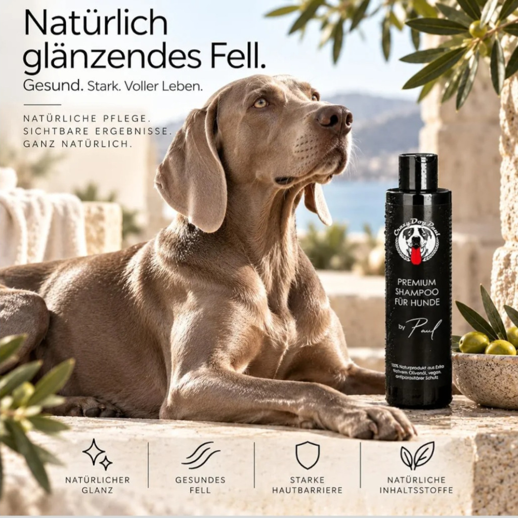 Sensitiv Hundeshampoo gegen Geruch und Juckreiz, Natürliche Fellpflege, ohne Chemie, vegan 250 ml