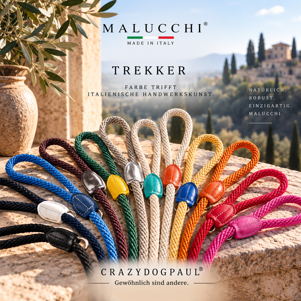 MALUCCHI TRAININGSLEINE TREKKER. Farbe trifft auf italienische Handwerkskunst.
