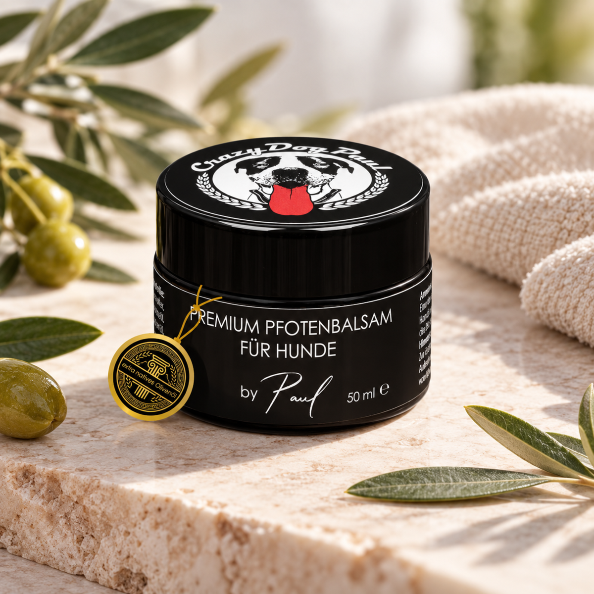 Crazydogpaul Premium Βάλσαμο για Σκυλιά – Φυσική Προστασία για τα Πέλματα (50ml)