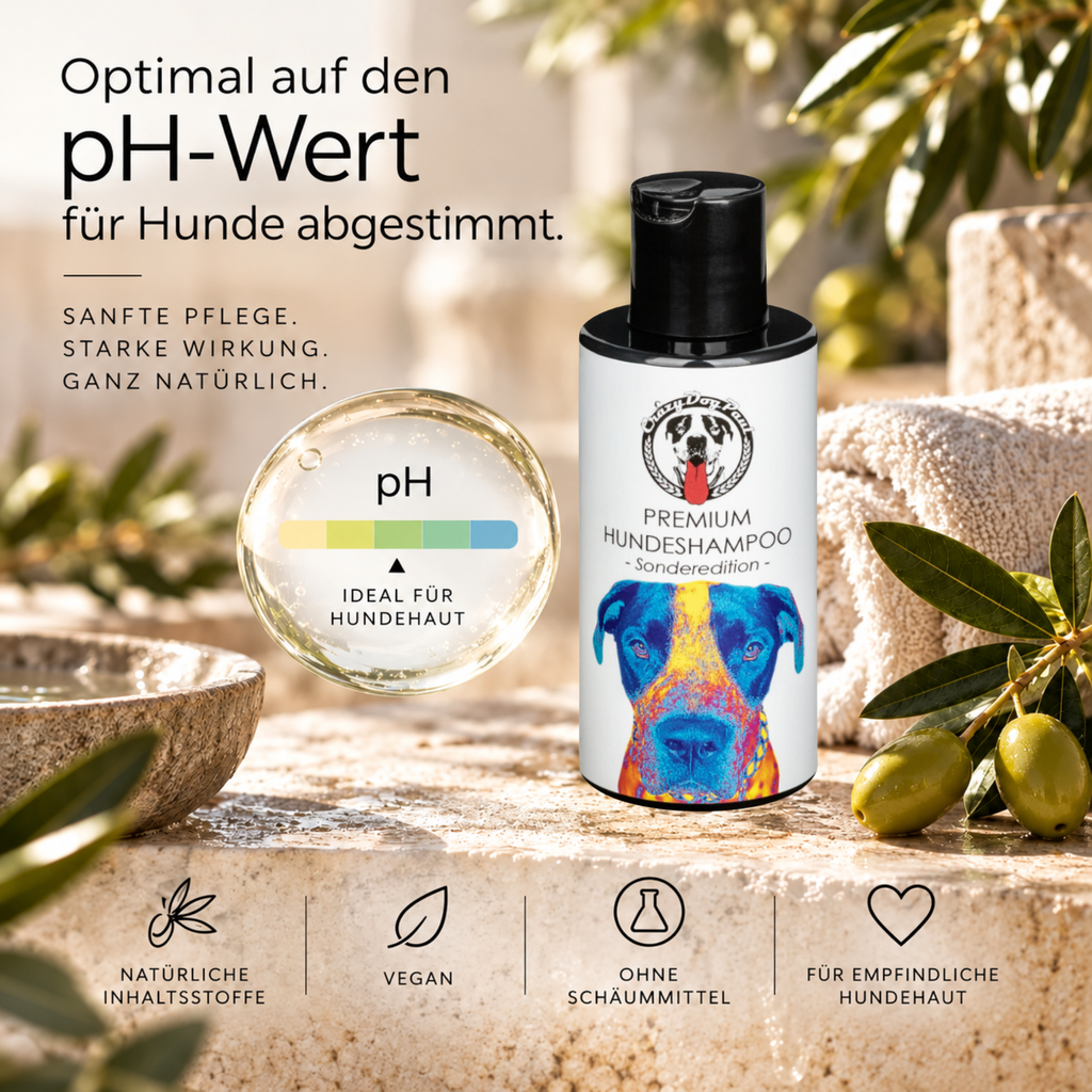 Sensitiv Hundeshampoo Sonderedition gegen Juckreiz, gegen Zecken, Flöhe, Läuse, MIlben ,natürliche Fellpflege 150 ml