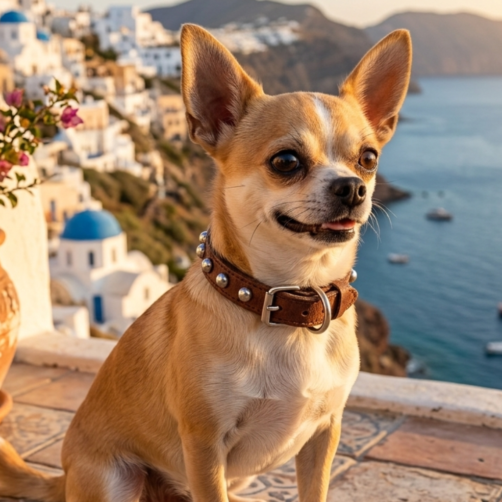 Malucchi Luxus Hundehalsband BULLET – Rock-Chic & Ikonisches Design für kleine Hunde